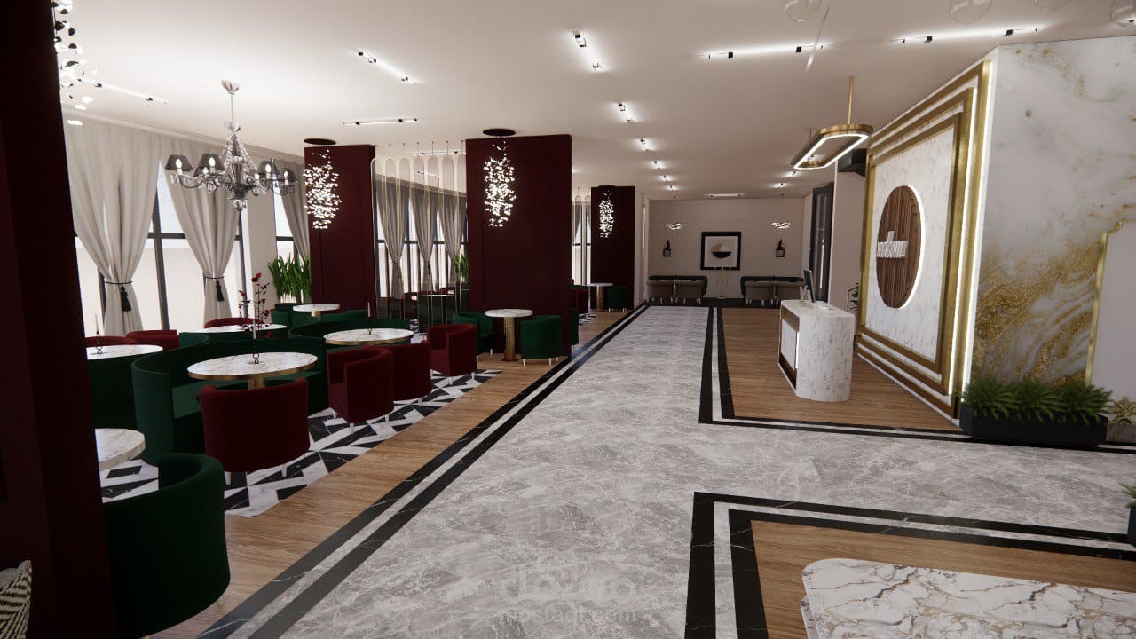 مطعم وشقة سكنية