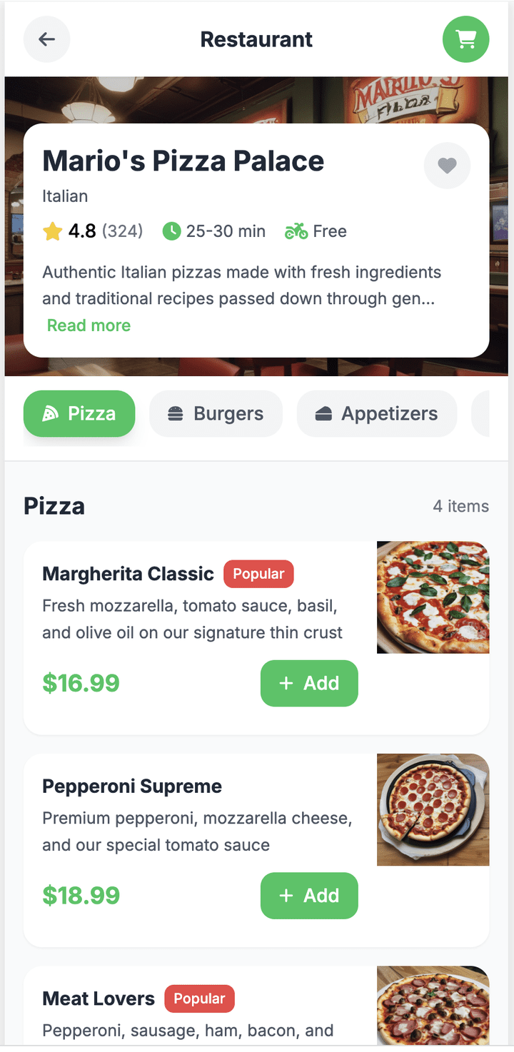Food Delevery App