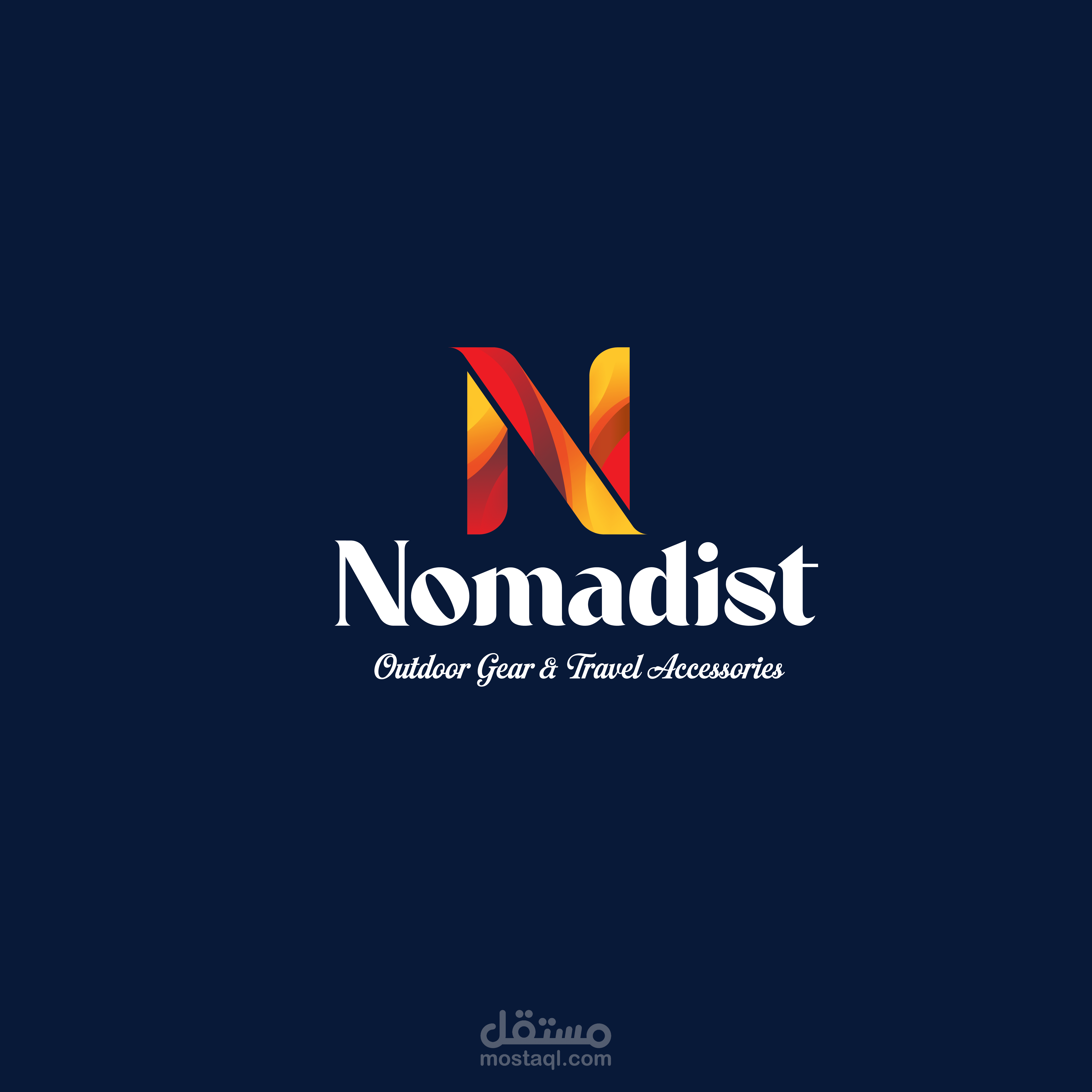 تصميم لوجو دعائي احترافي باستخدام Adobe Illustrator – هوية بصرية مبتكرة.