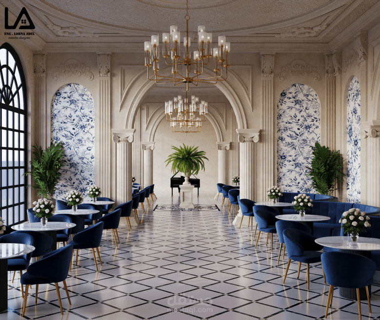 تصميم مطعم كلاسيكي