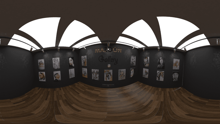 360 ° VR Panorama for Art Gallery