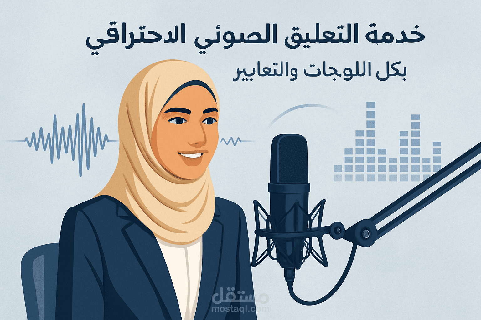 ️ خدمة التعليق الصوتي الاحترافي بكل اللهجات والتعابير