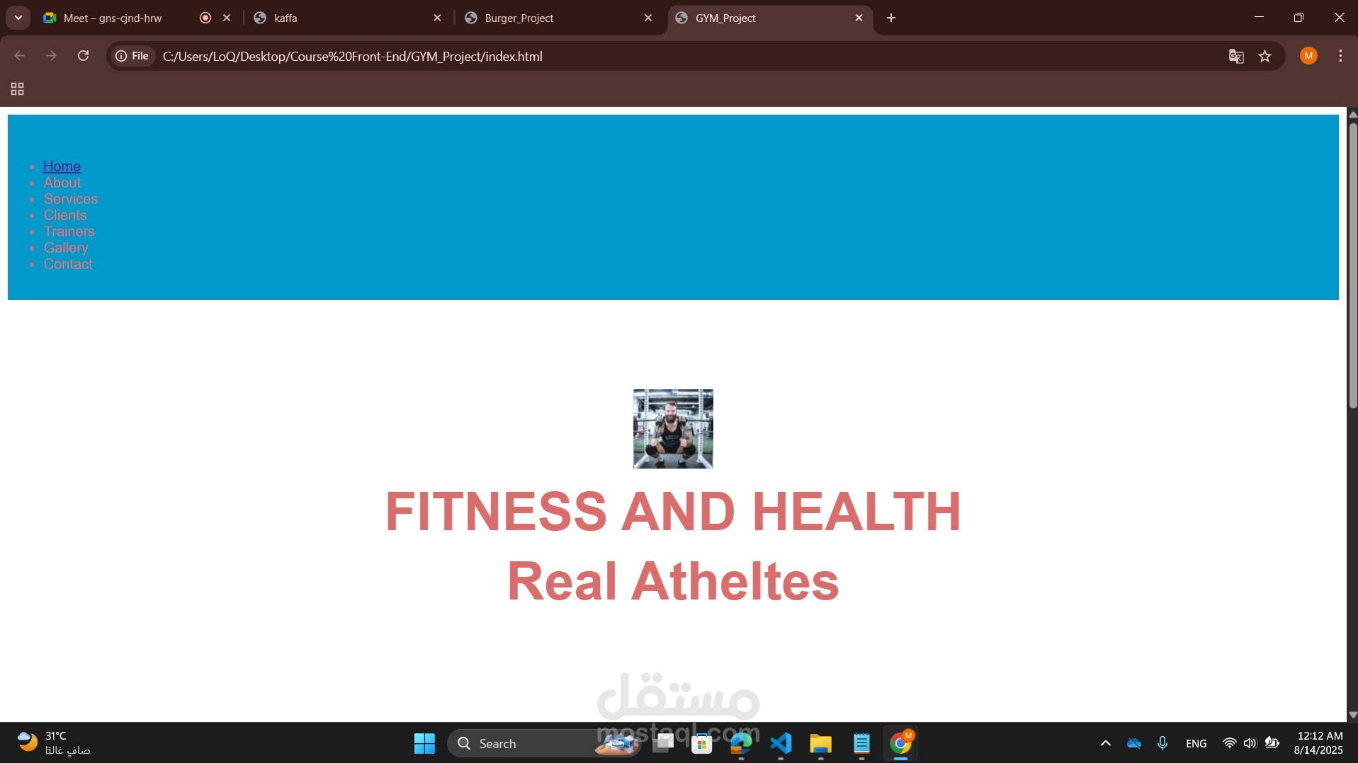FITNESS AND HEALTH Real Atheltes Project