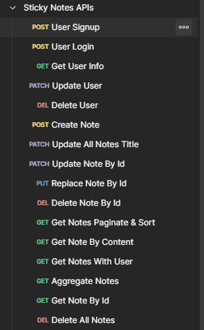 Sticky Notes App