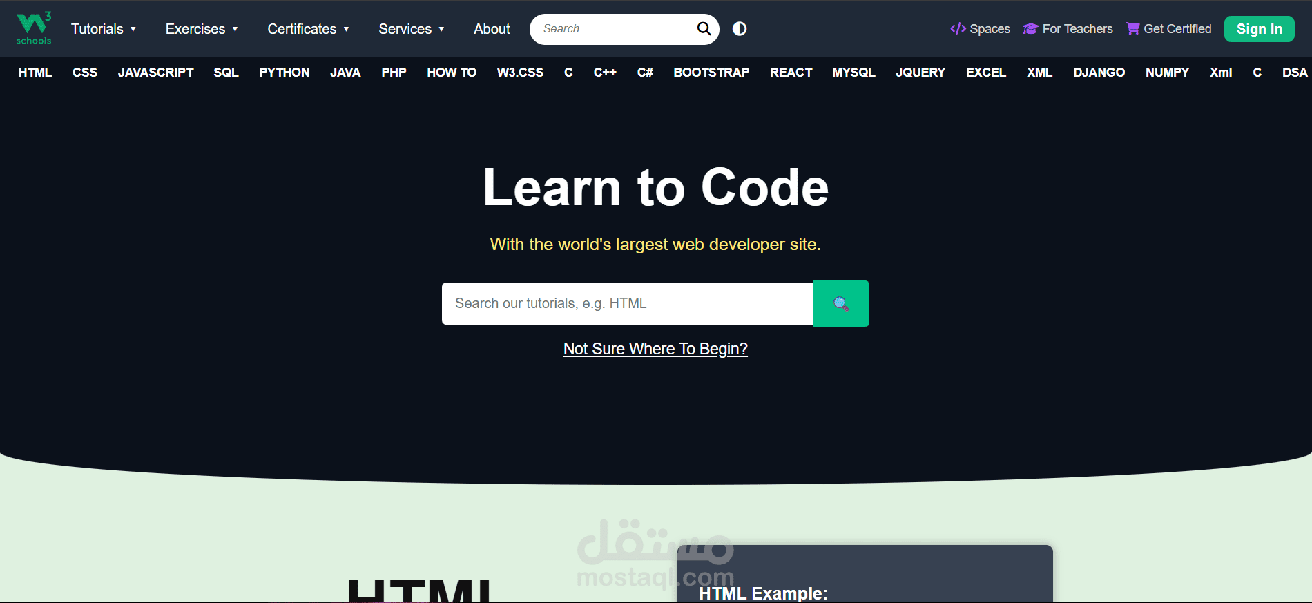 W3Schools Clone