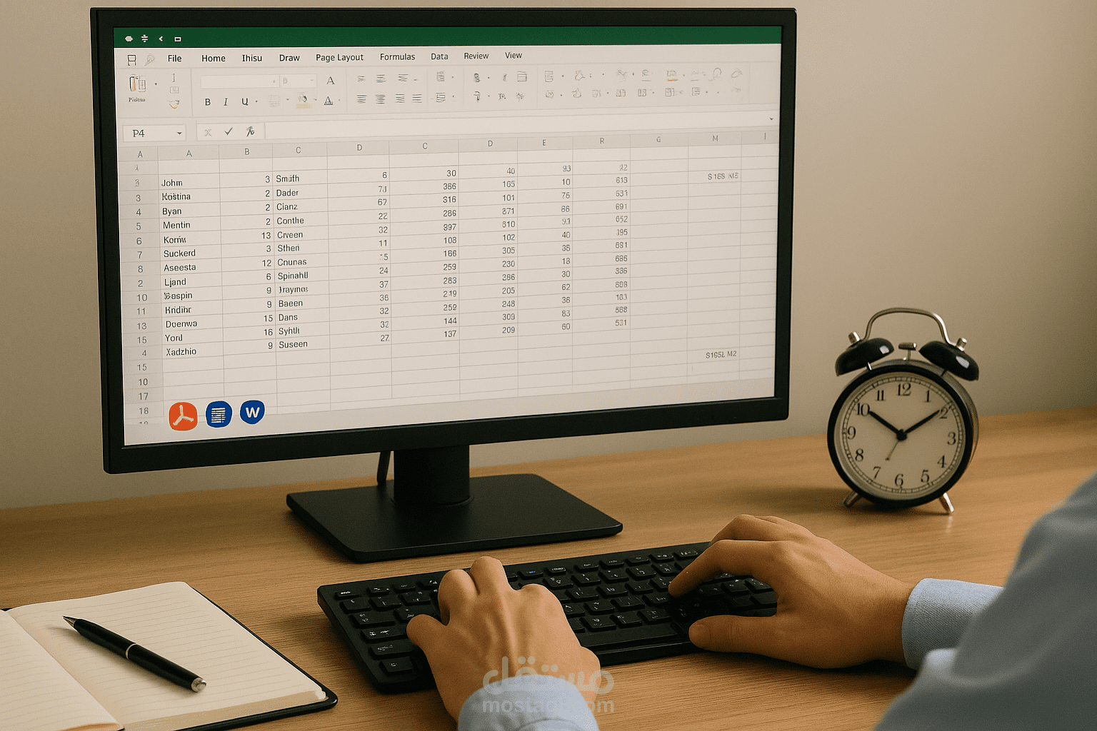 خبير إدخال بيانات باستخدام Excel وWord