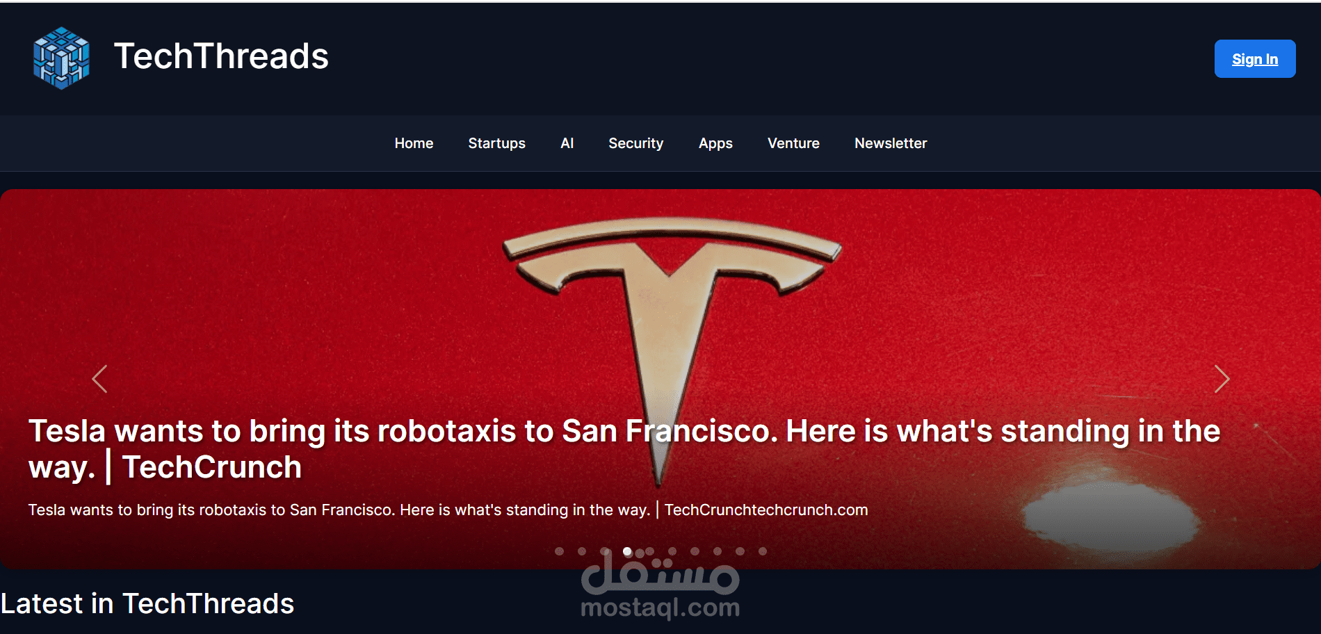 Tech Blogging website