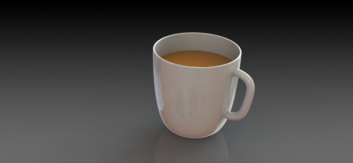 تصميم كوب قهوة باستخدام السوليدووركس