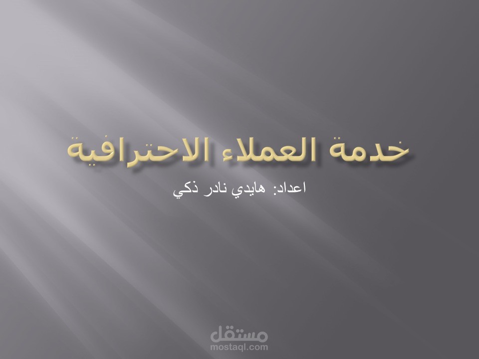 خدمة العملاء الاحترافية