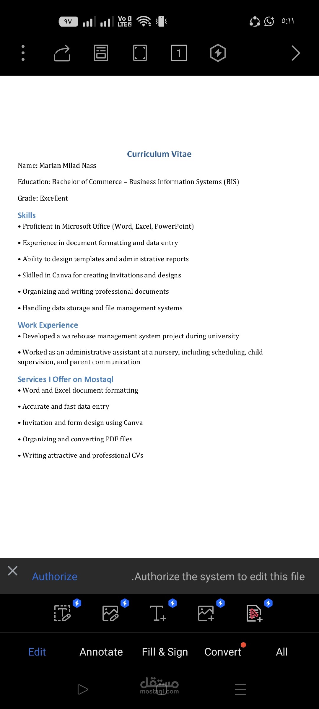 تنسيق سيرة ذاتية احترافية باستخدام Microsoft Word