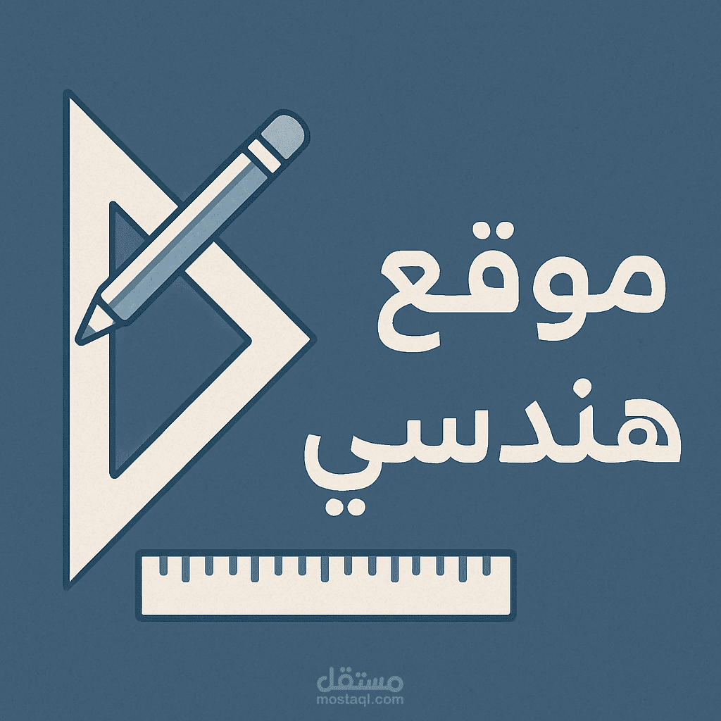 تصميم وتطوير لموقع تعريفي لمكتب هندسي