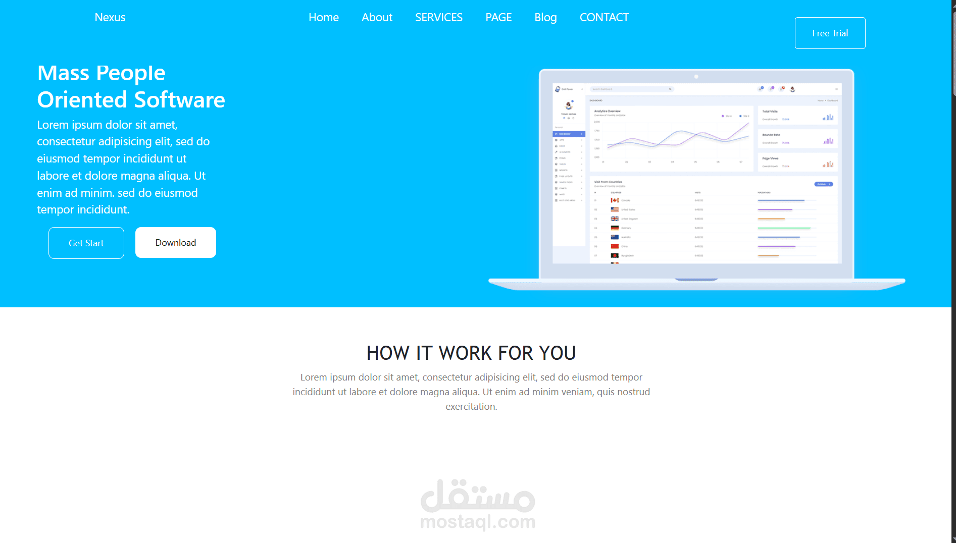 تصميم صفحه ويب باستخدام برنامج Visual Studio Code ,ولغات  HTML , CSS ,JAVA SCRIPT
