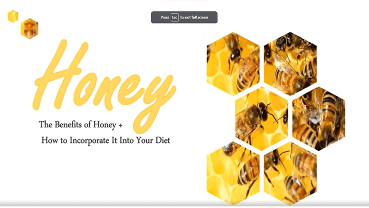 honey presentation