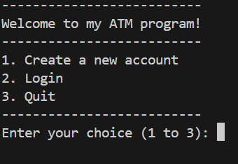 برنامج ATM