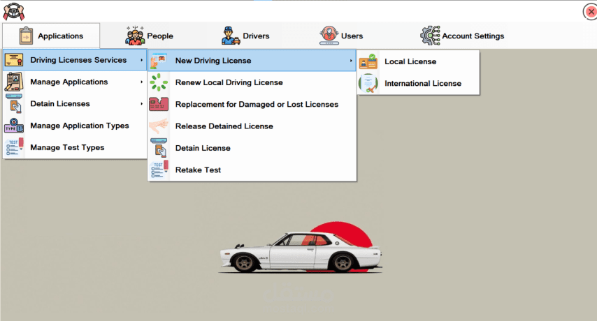 Driving and Vehicle License Department (DVLD)
