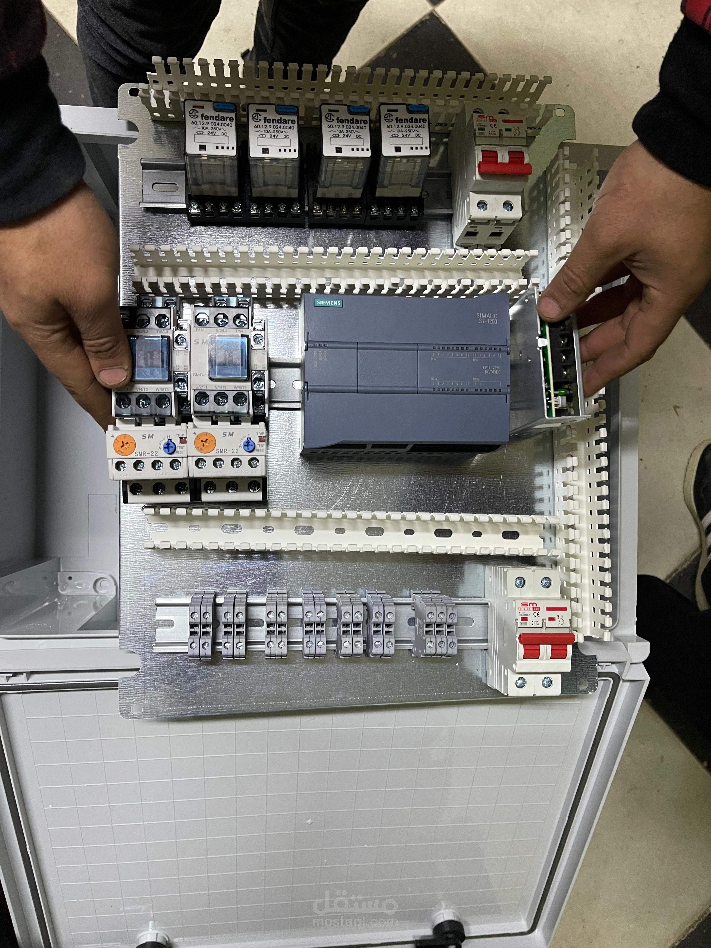 Implementing control and power circuit of my SCADA project