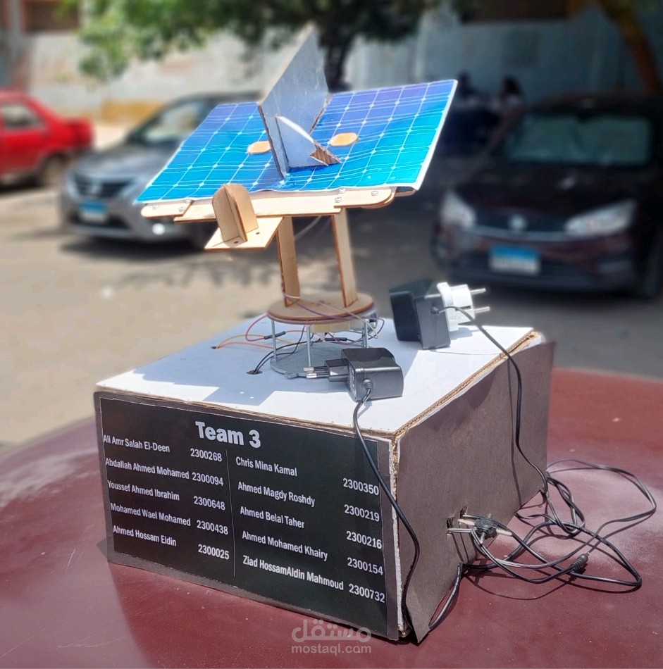 One-axis solar panel sun tracker