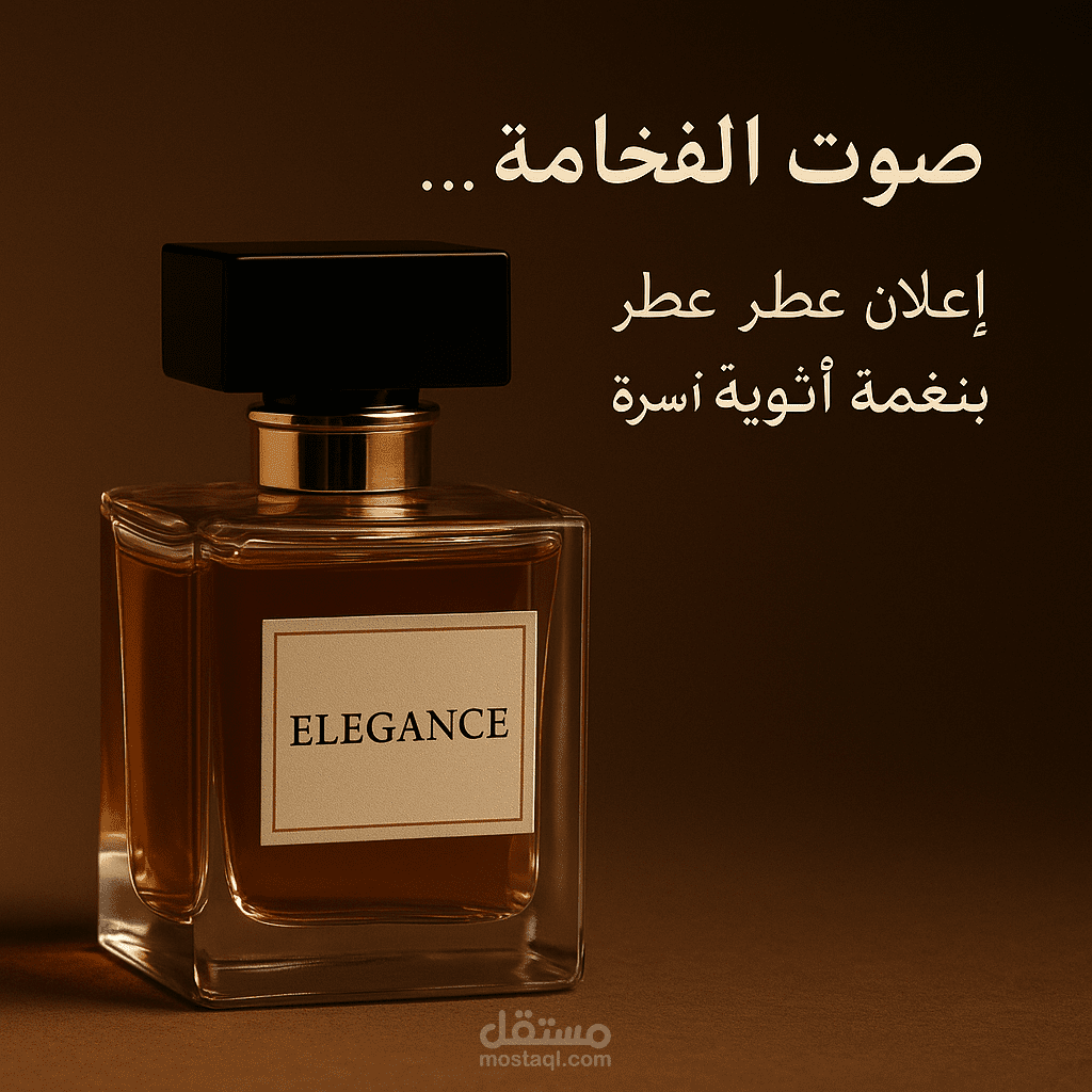 تعليق صوتي تسويقي لعطر فاخر أداء إعلاني بنبره أنثوية جذابه