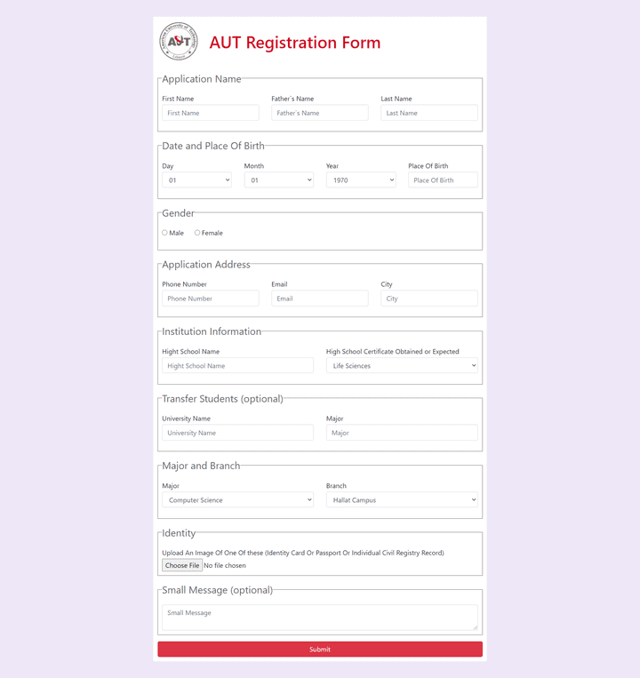 Application like Google Forms