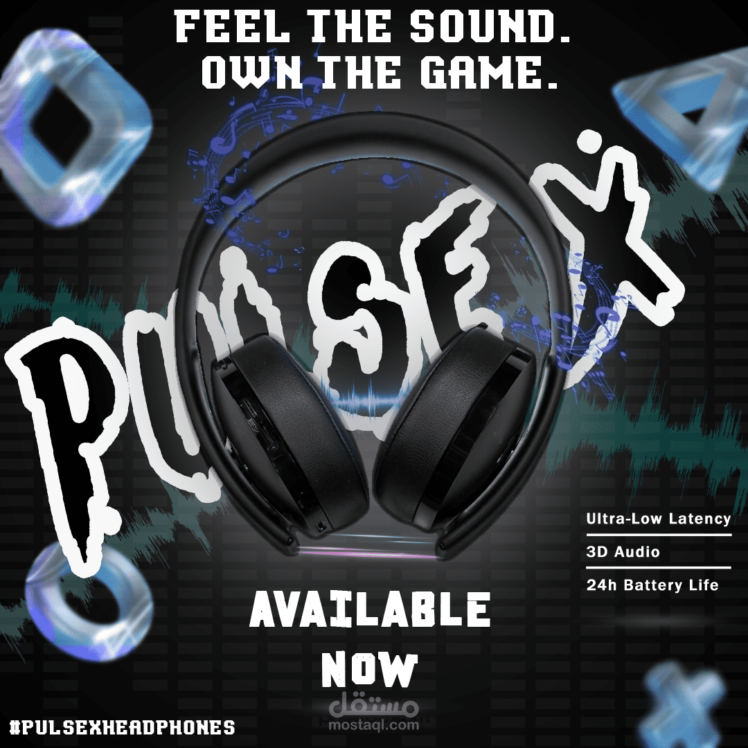 “Pulse X” – Wireless Gaming Headphones