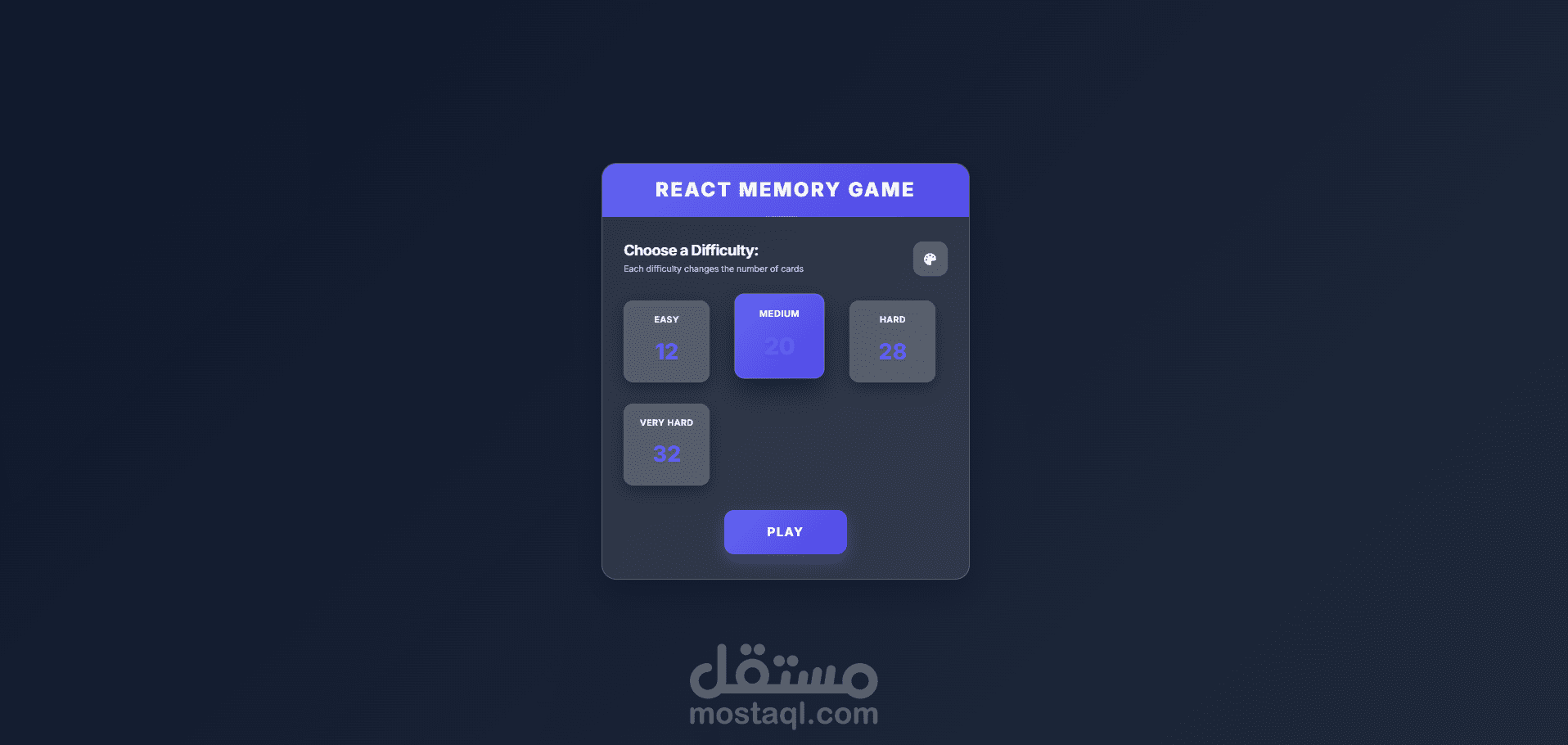 Memory Match Game – Built with React.js