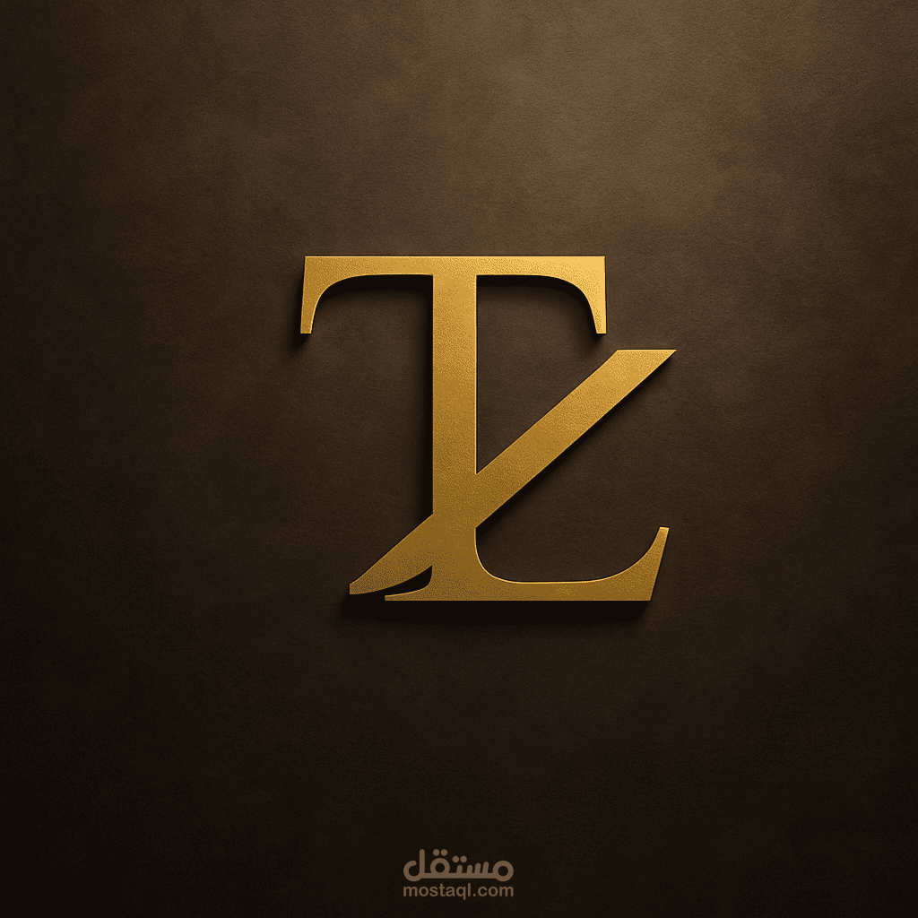 Monogram Logo – TZ بتصميم أنيق واحتراف