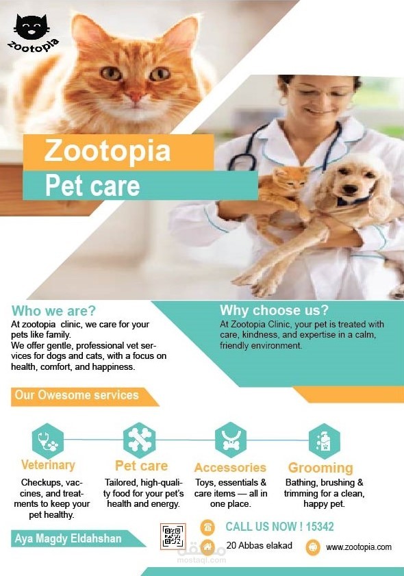 Pet clinic branding design