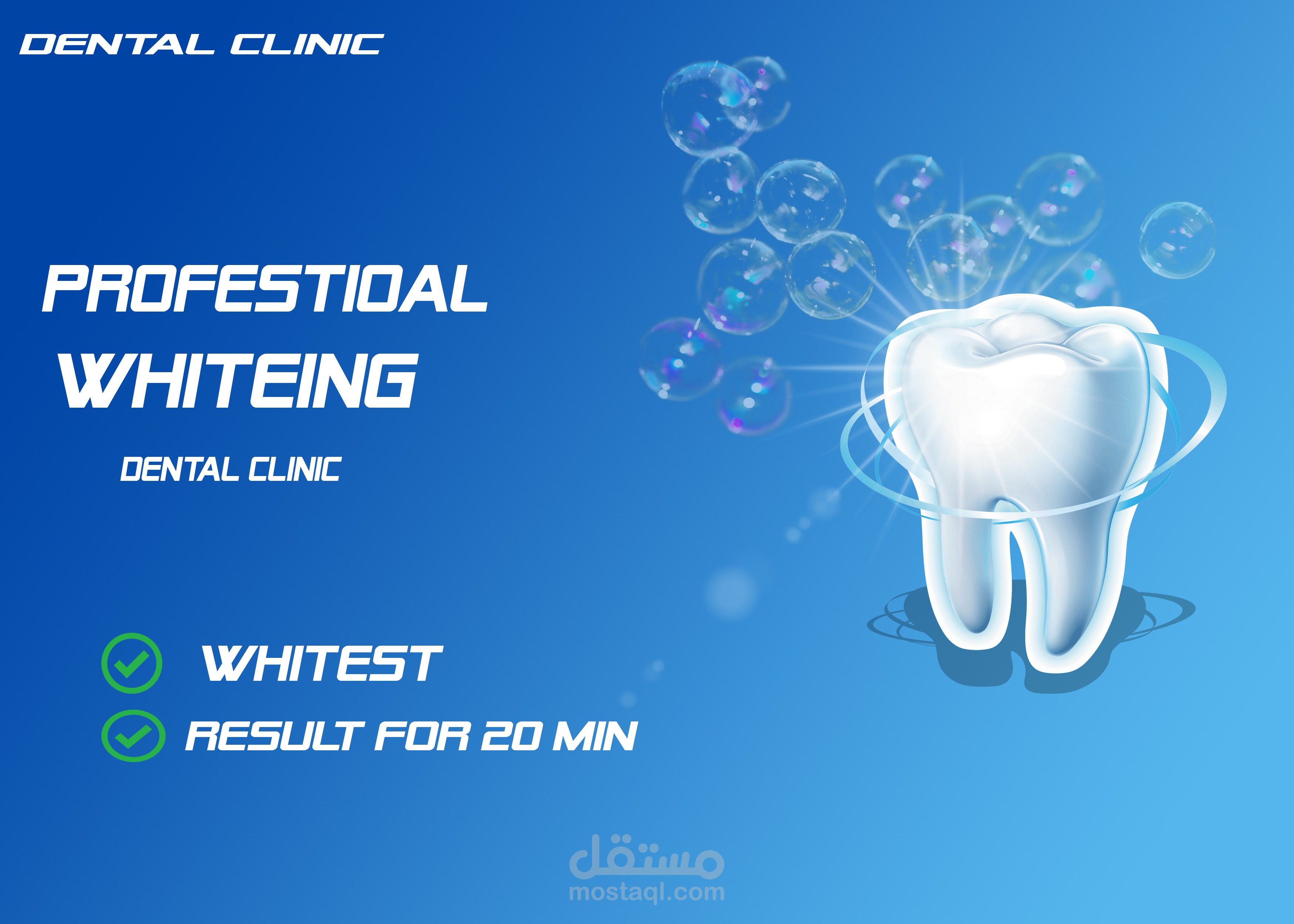Dental Whitening Ad Design