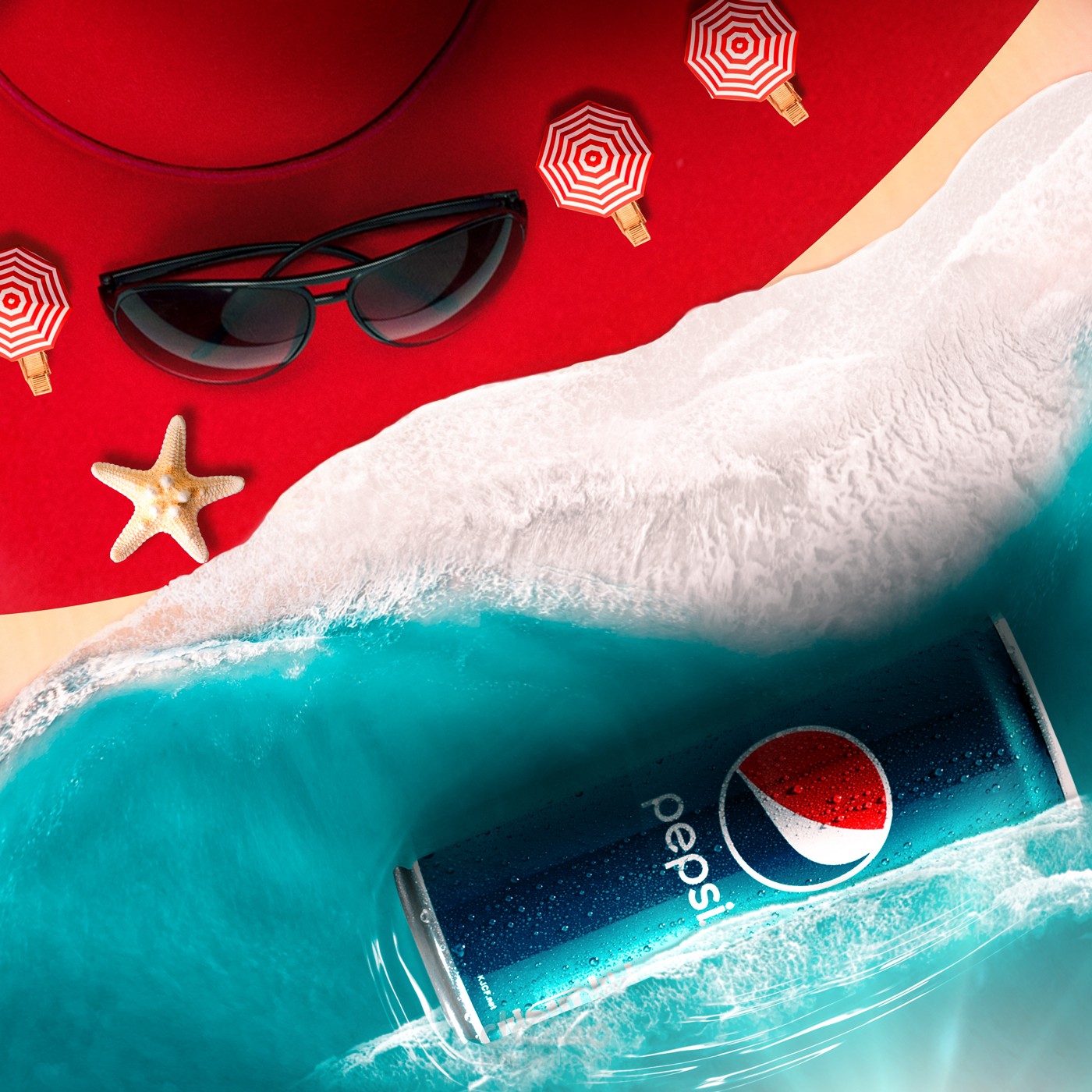 تصميم سوشيال ميديا بيبسي - pepsi creative ad