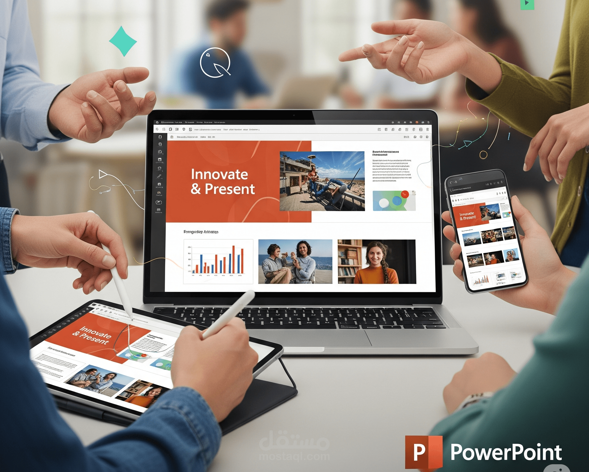 تصميم عروض تقديمية احترافية (PowerPoint ) - جذاب ومبتكر