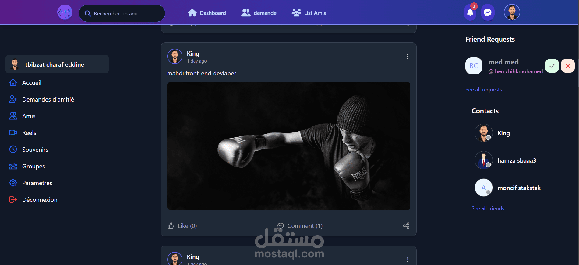 Vibe Social - Extension de Fonctionnalités Sociales