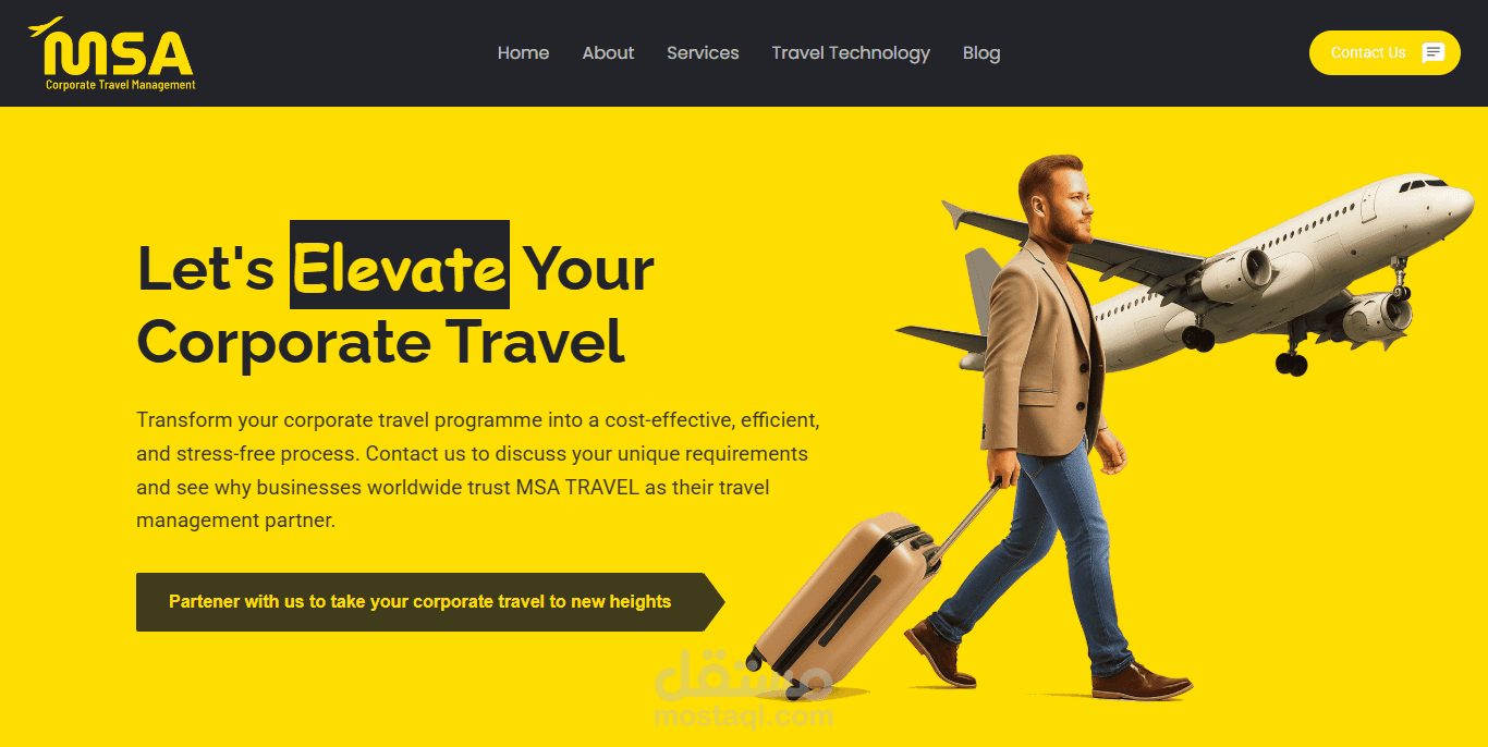 Full Stack Developer (Corporate Travel Agency Website MSA Travel)