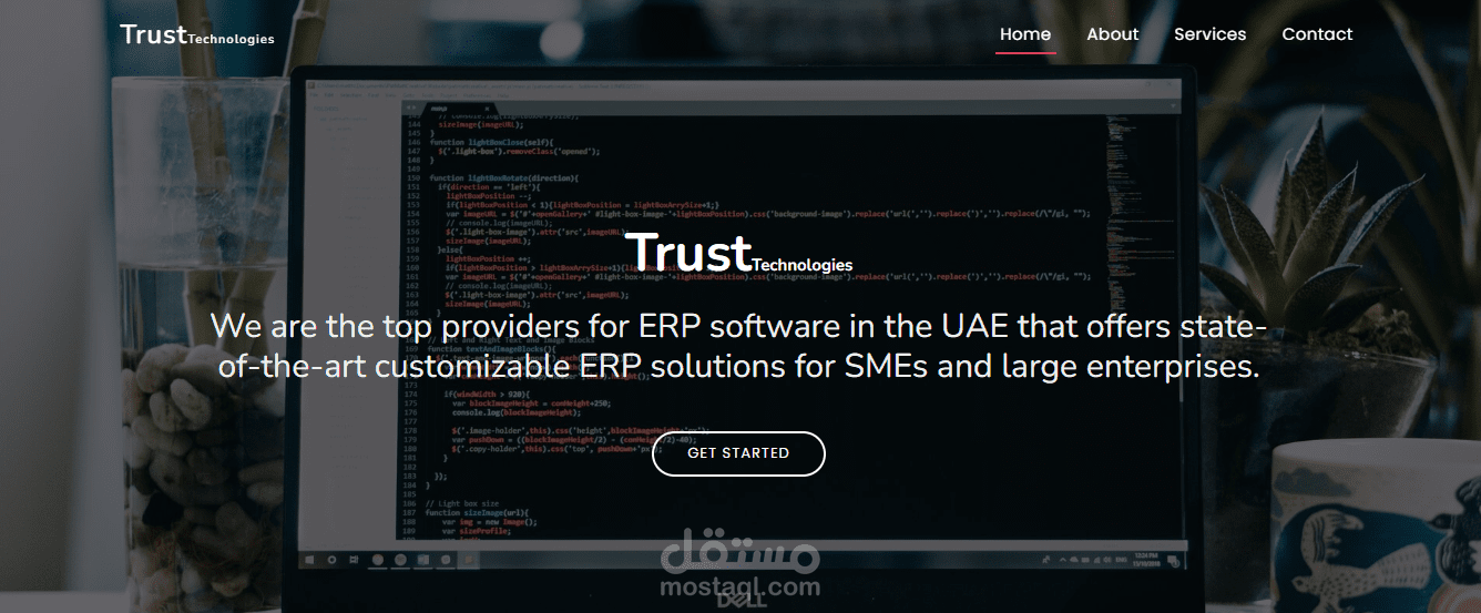 Frontend Web Developer (Landing Page for ERP Software Company)