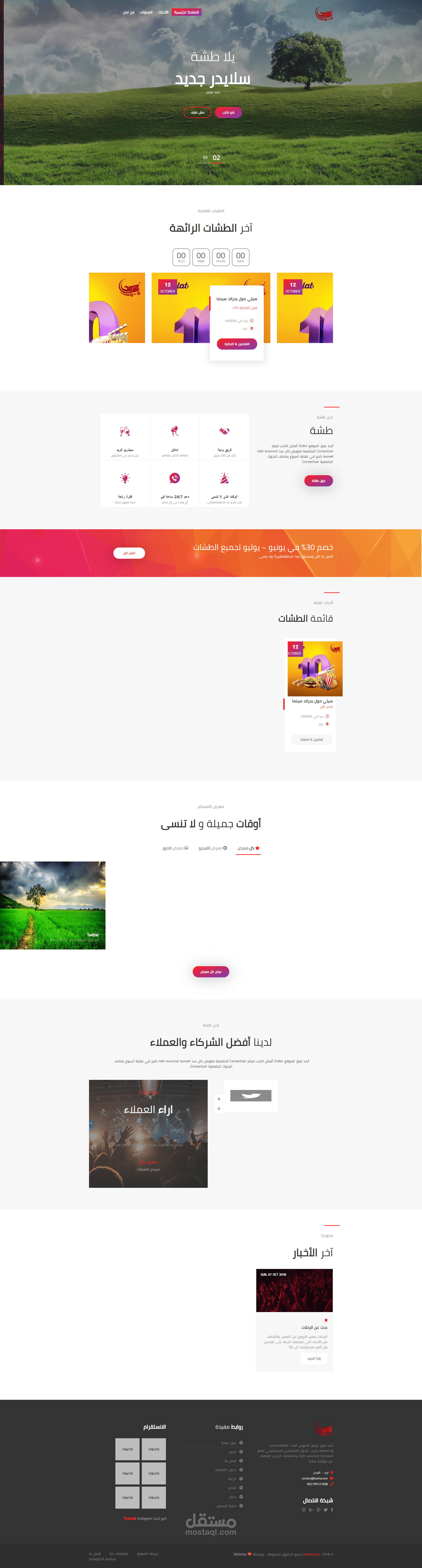 تصميم موقع طشه