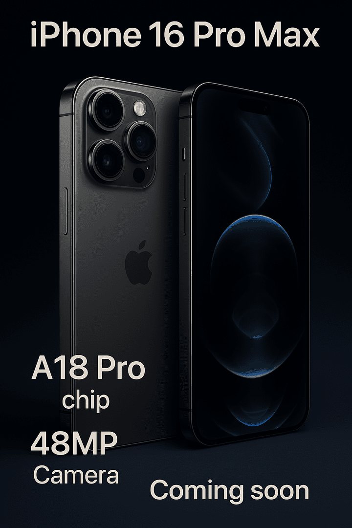 "قوة خارقة بين يديك – iPhone 16 Pro Max الجديد... قريبًا!"