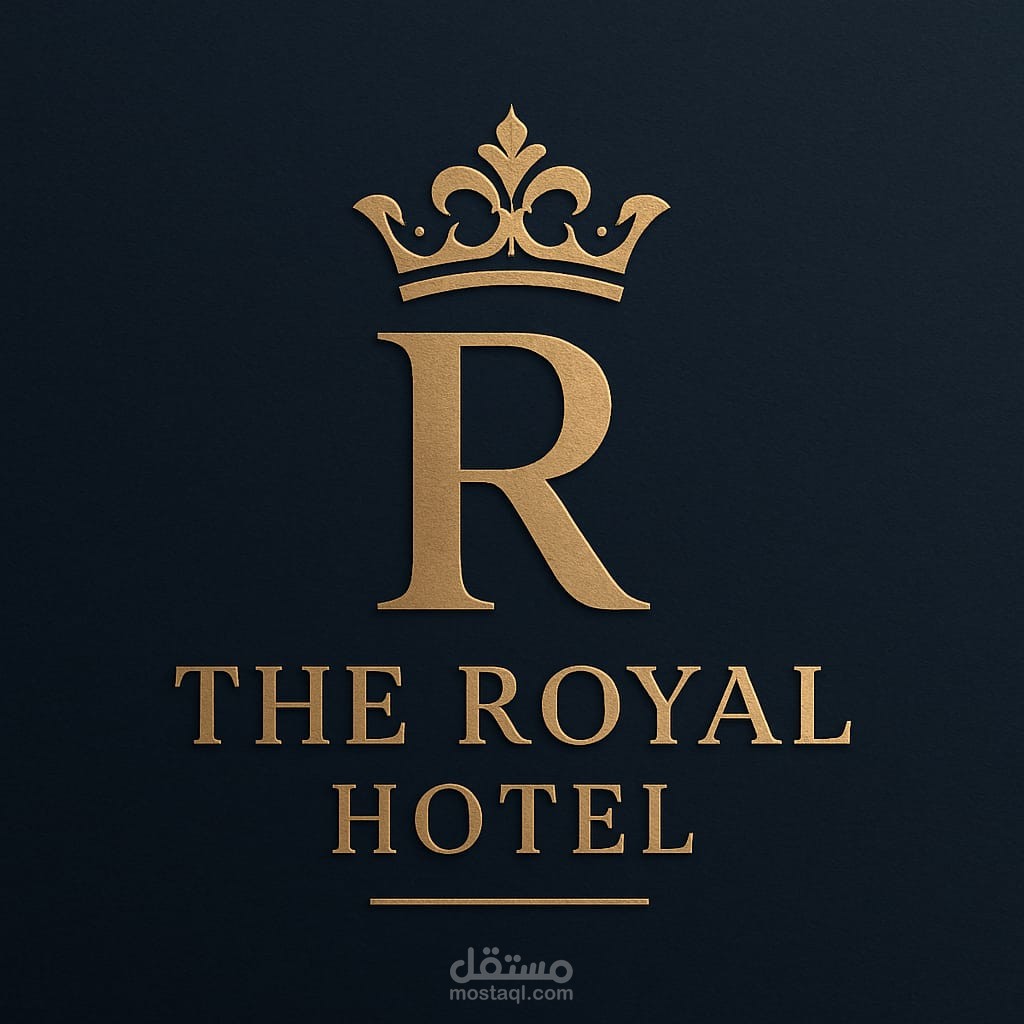 تصميم شعار فاخر لفندق "The Royal Hotel