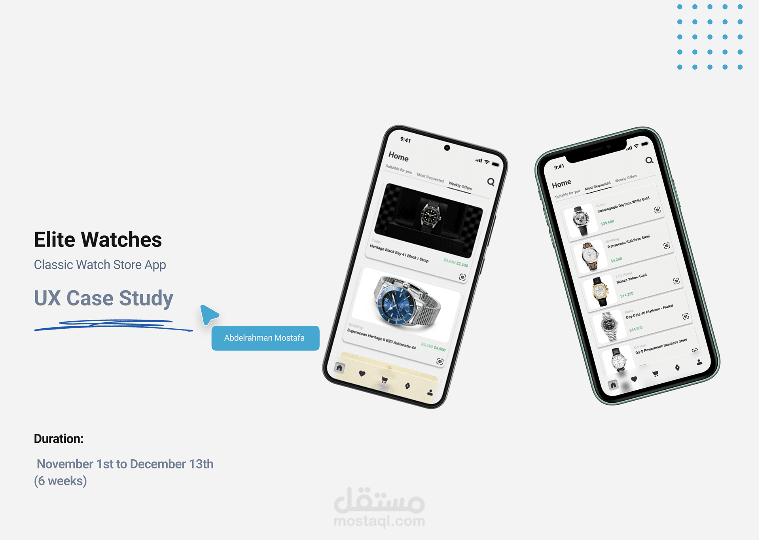 Luxury Watch Store UI/UX Design – E-commerce App