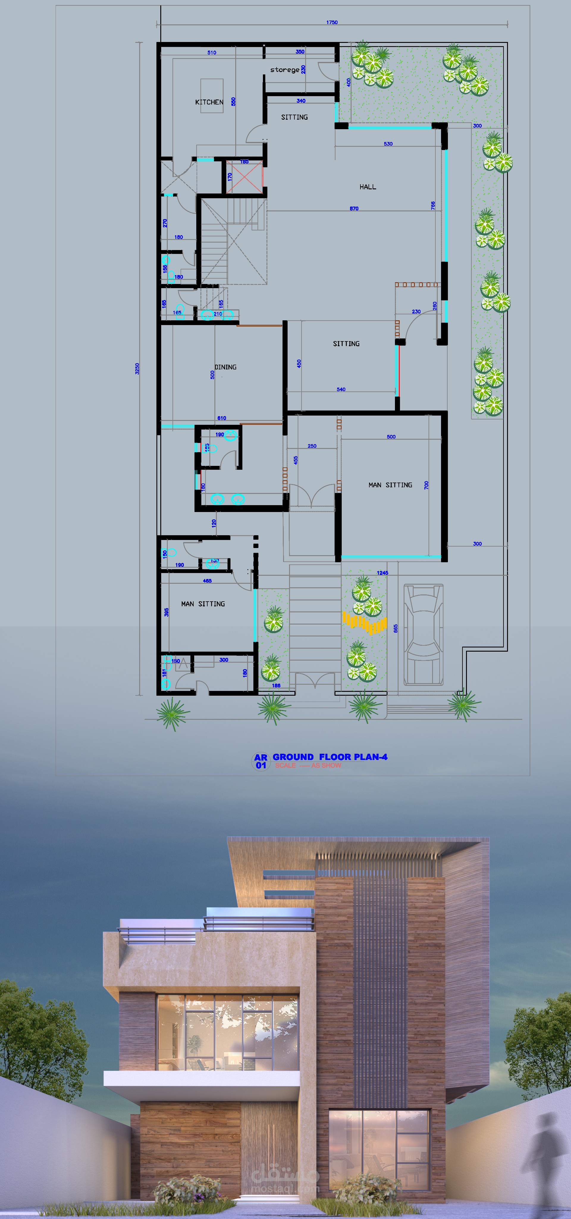 تصميم  - فيلا سكنية - مودرن - الرياض