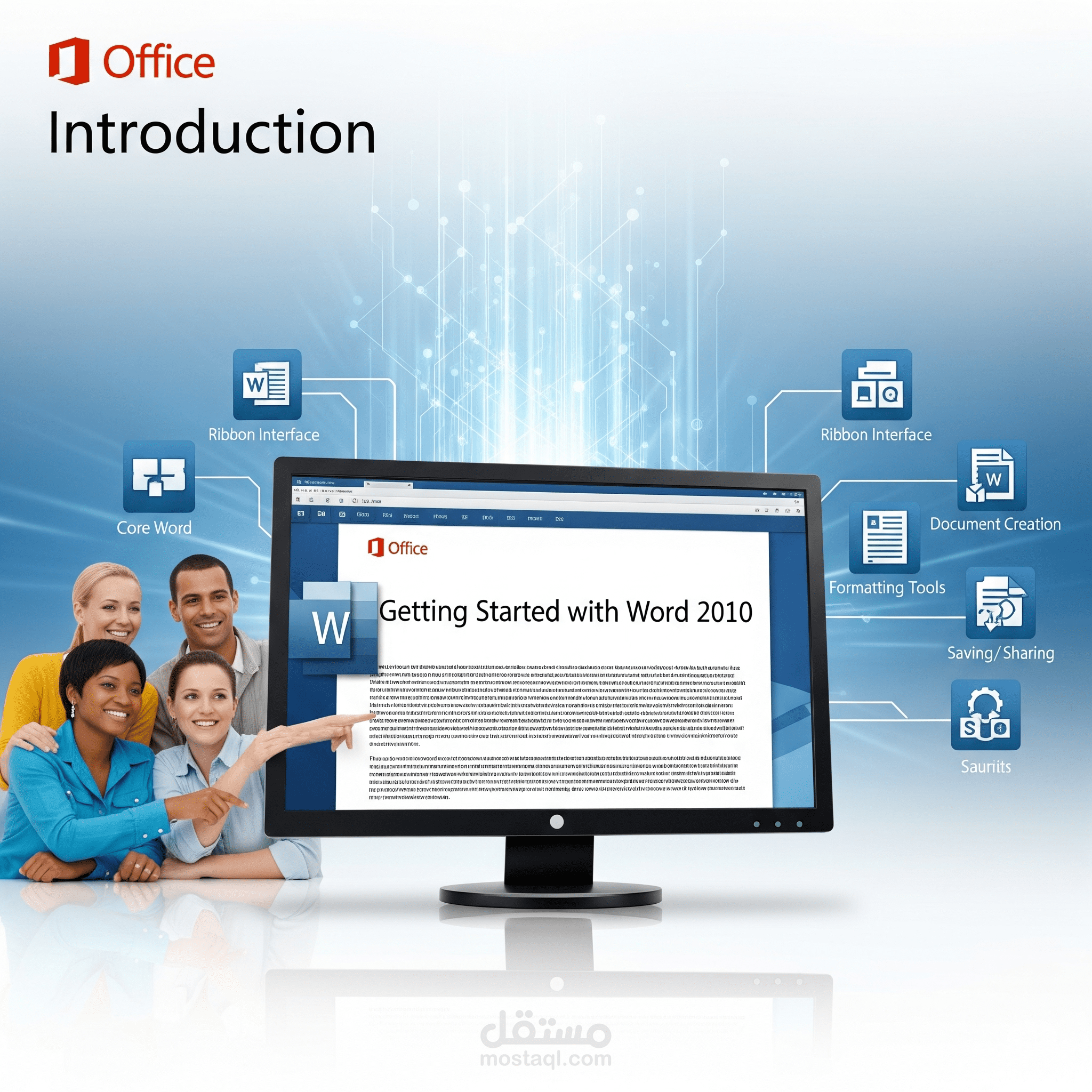 مقدمة في استخدام Microsoft Office Word 2010 ، إعداد: أ/محمد عبدالمنعم محمد.