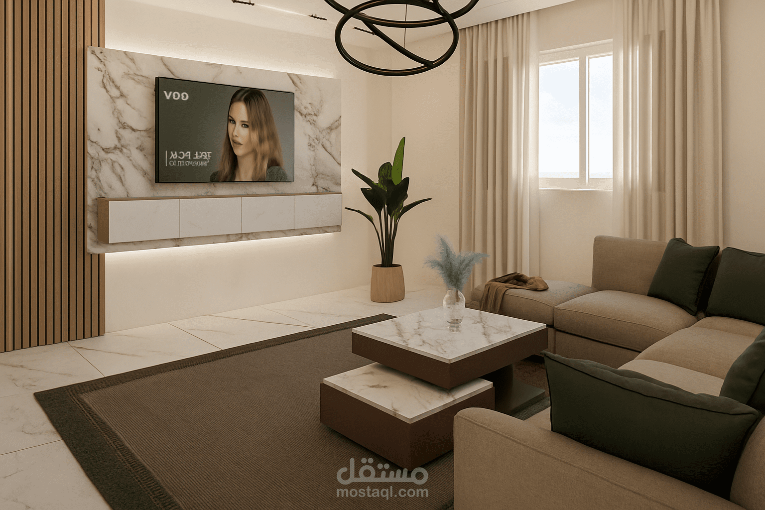 تصميم غرفة معيشة