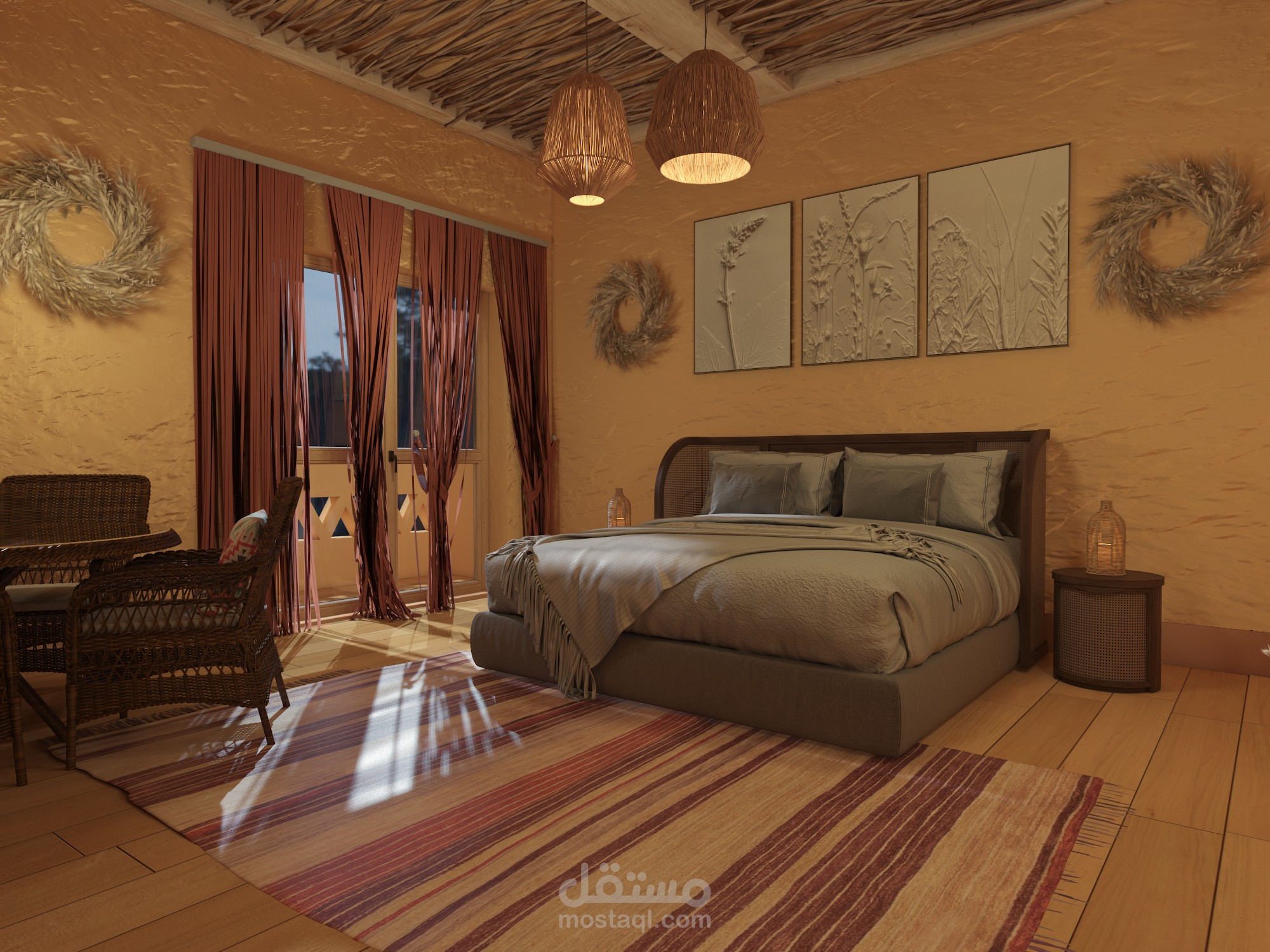 Hotel bedroom in siwa Oasis