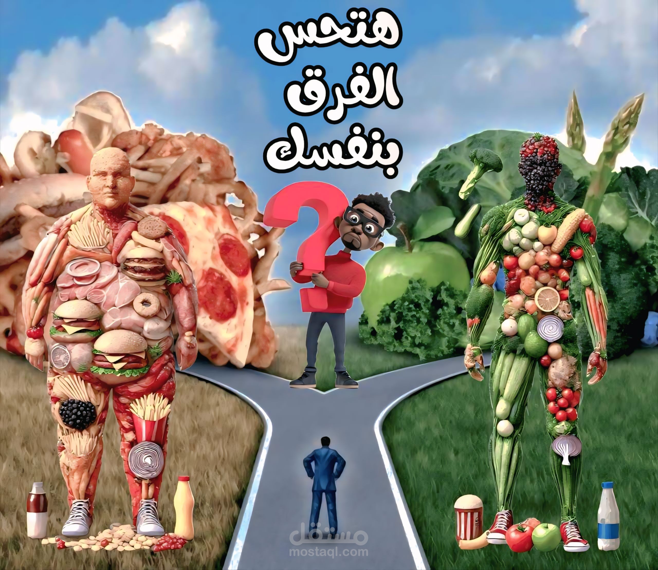 تصميم للرشاقه والأكل الصحي بالتغذية البصرية