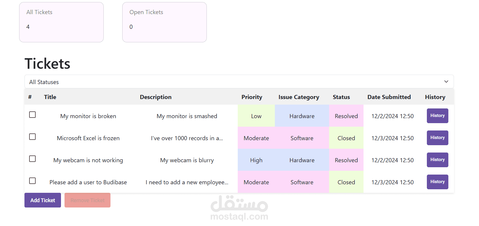 IT Ticket Management System