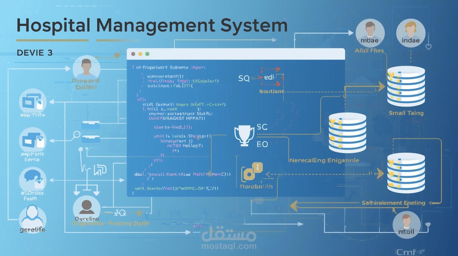 تصميم وتنفيذ قاعدة بيانات متكاملة لإدارة مستشفى ( Hospital Management System Database Project)