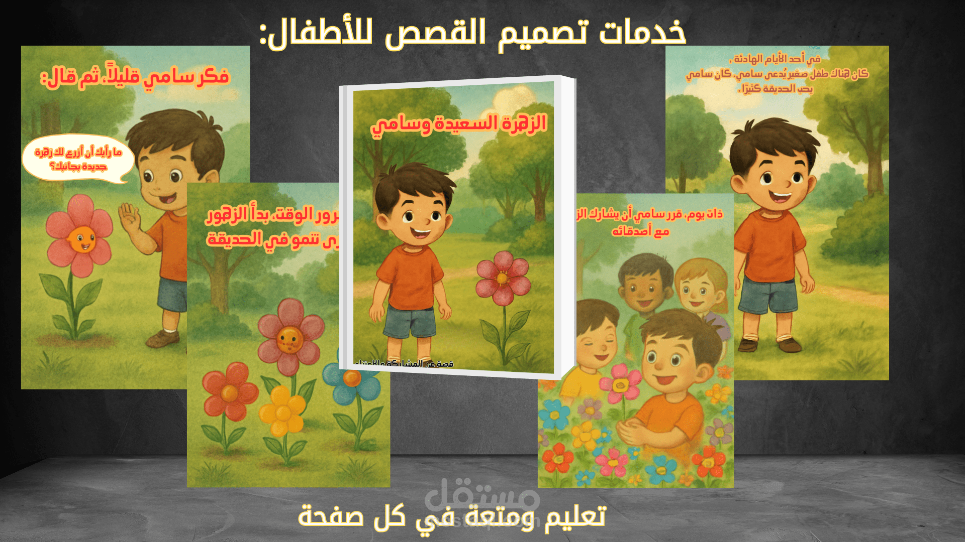 خدمات تصميم القصص للأطفال: تعليم ومتعة في كل صفحة