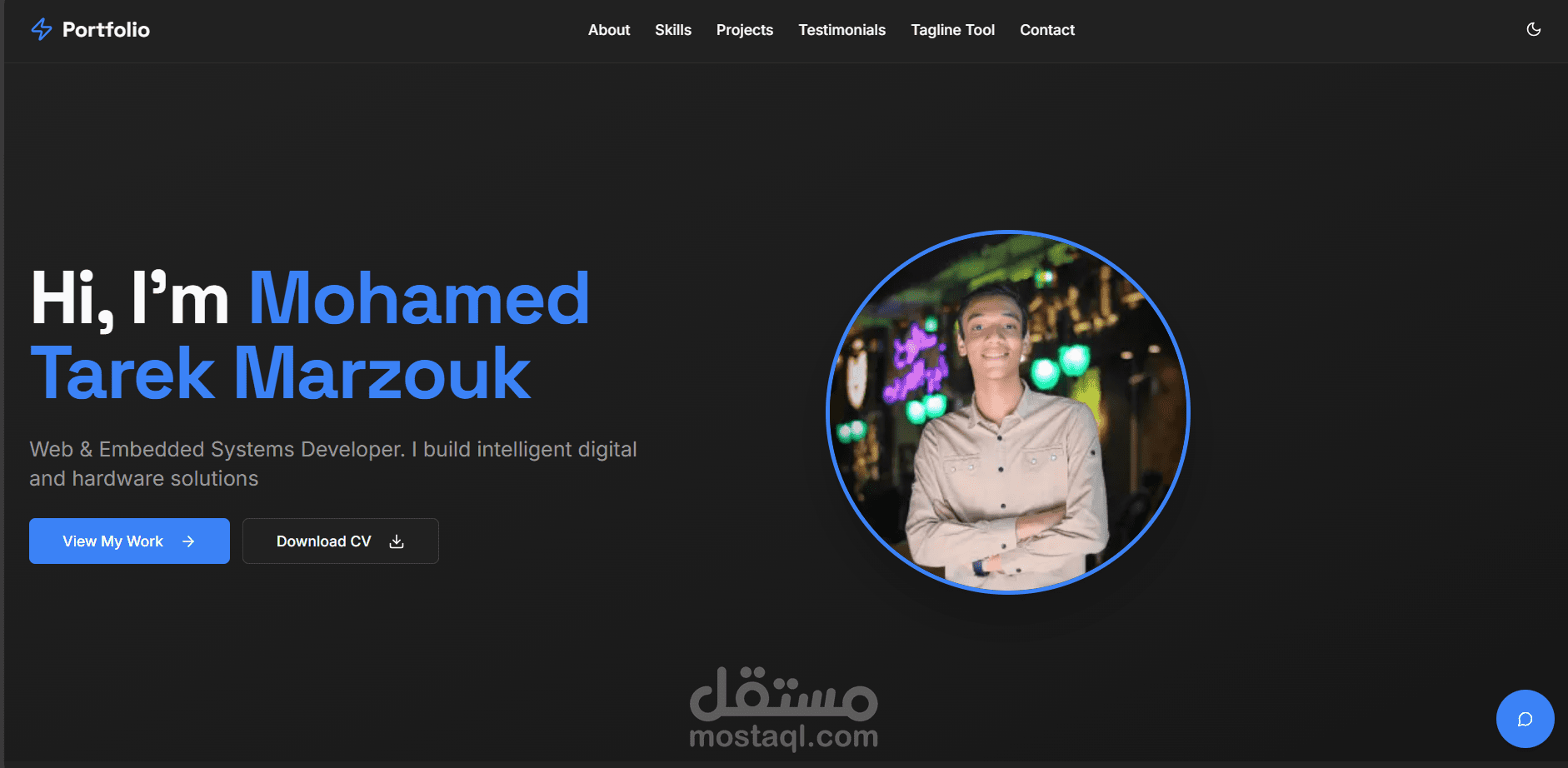 Mohamed Marzouk – Aetherfolio: AI-Powered Developer Portfolio