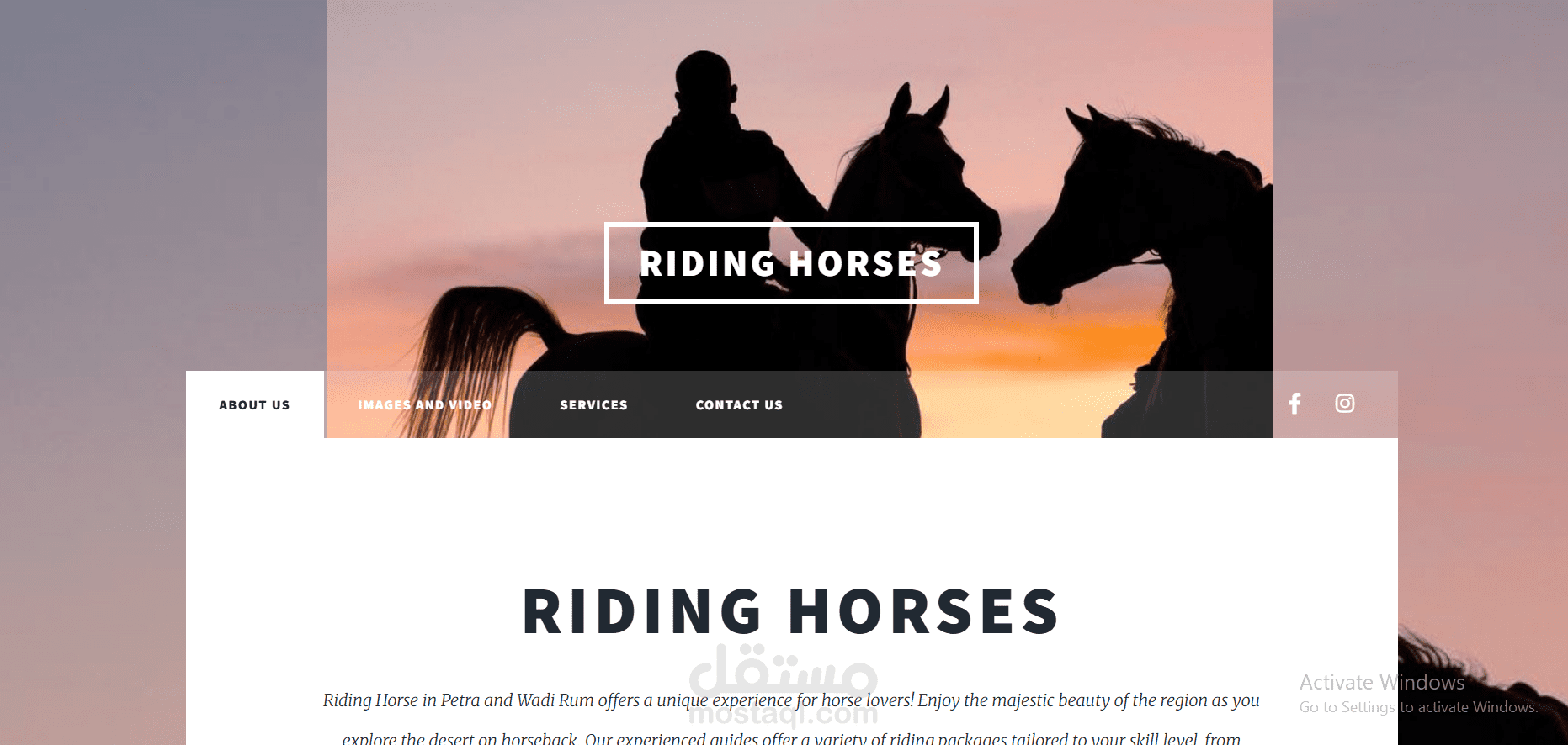 Riding Horses