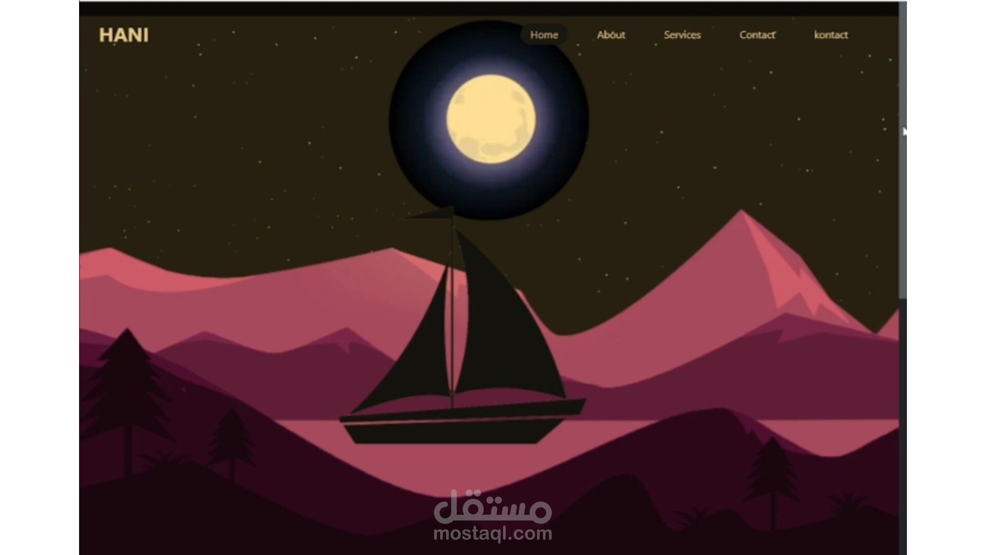 موقع يتحول من الليل الي النهار