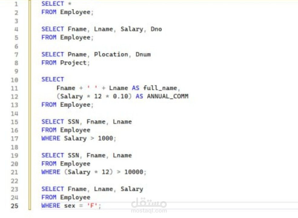 SQL Queries for Employee & Project Data Management