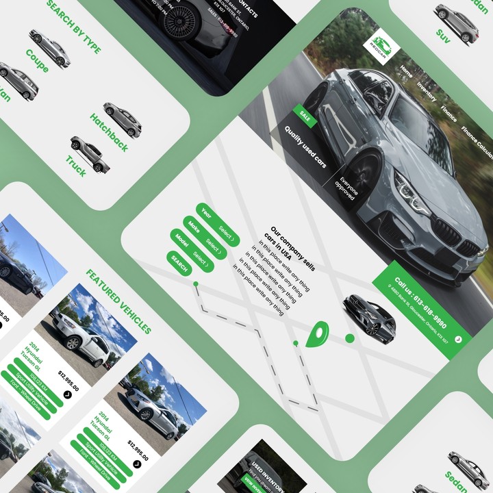 UI design - cars website